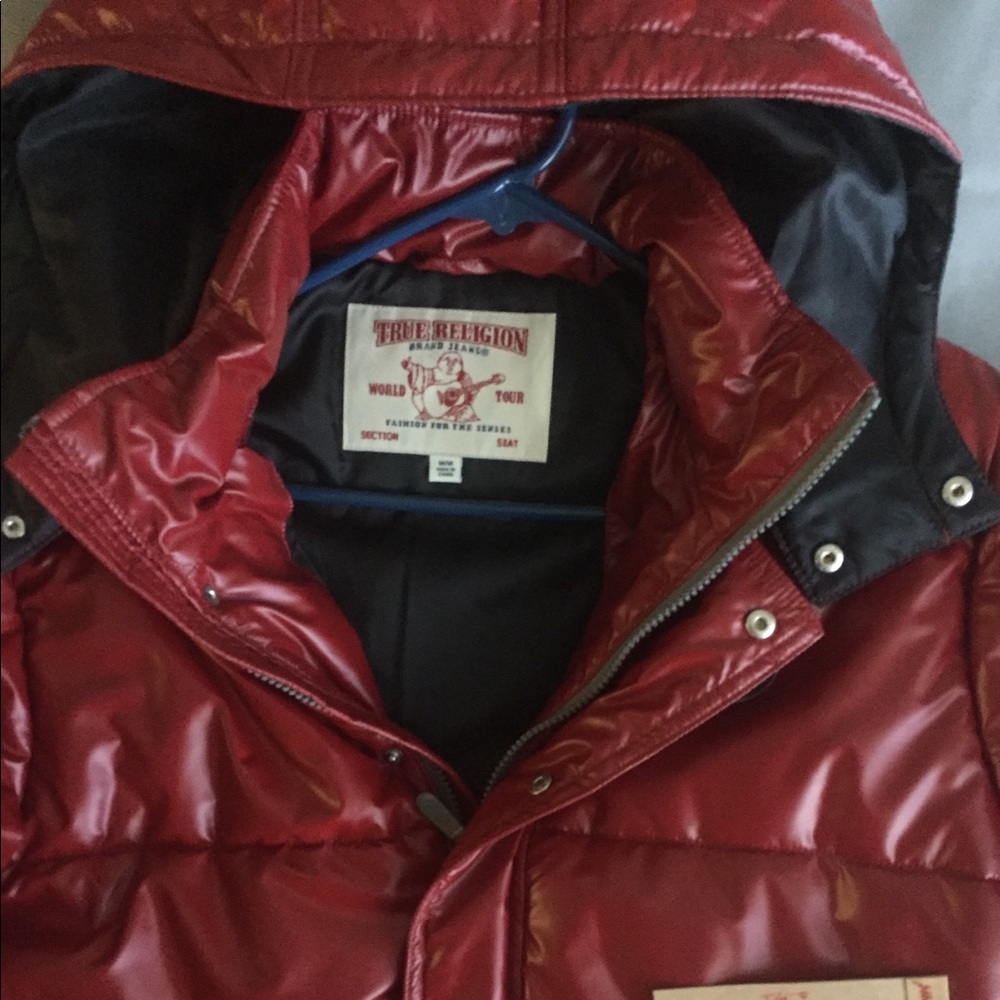 Brand New True Religion M Puffer Hooded Jacket